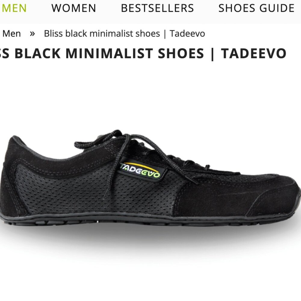 Tadeevo Bliss Black Minimalist Shoes